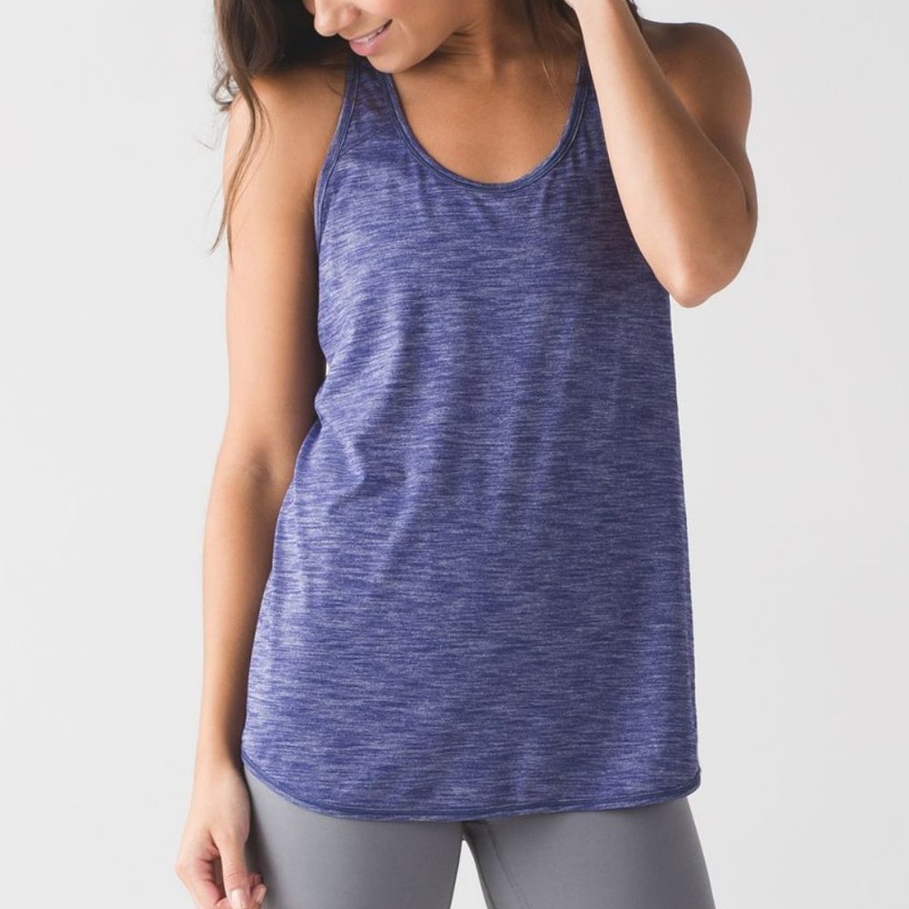 Lululemon Heathered Emperor Blue Essential Tank